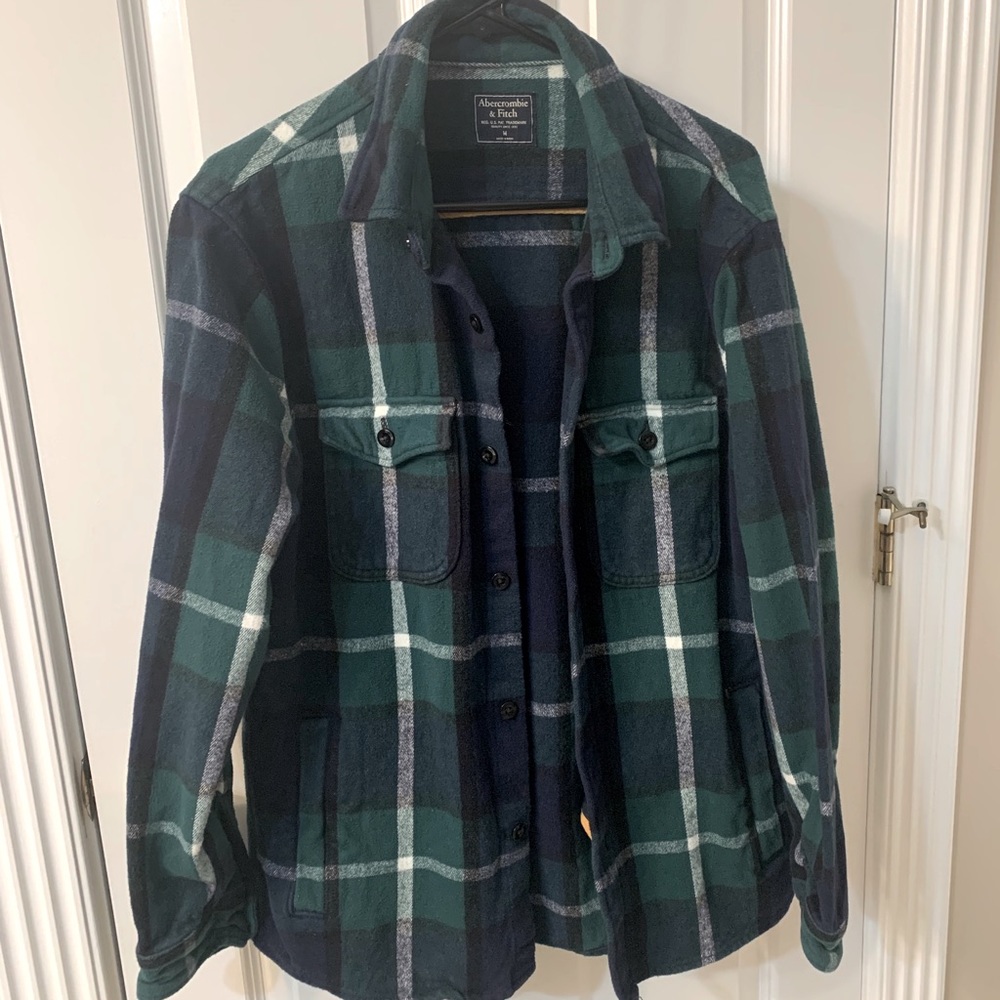 Abercrombie heavy flannel shirt